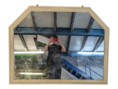 VINTAGE 20TH CENTURY REPRODUCTION HANGING WALL MANTEL MIRROR