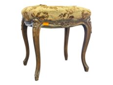 LOUIS CANNES 20TH CENTURY FRENCH ROCOCO FOOTSTOOL