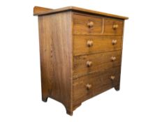EARLY 20TH CENTURY OAK CHEST OF DRAWERS
