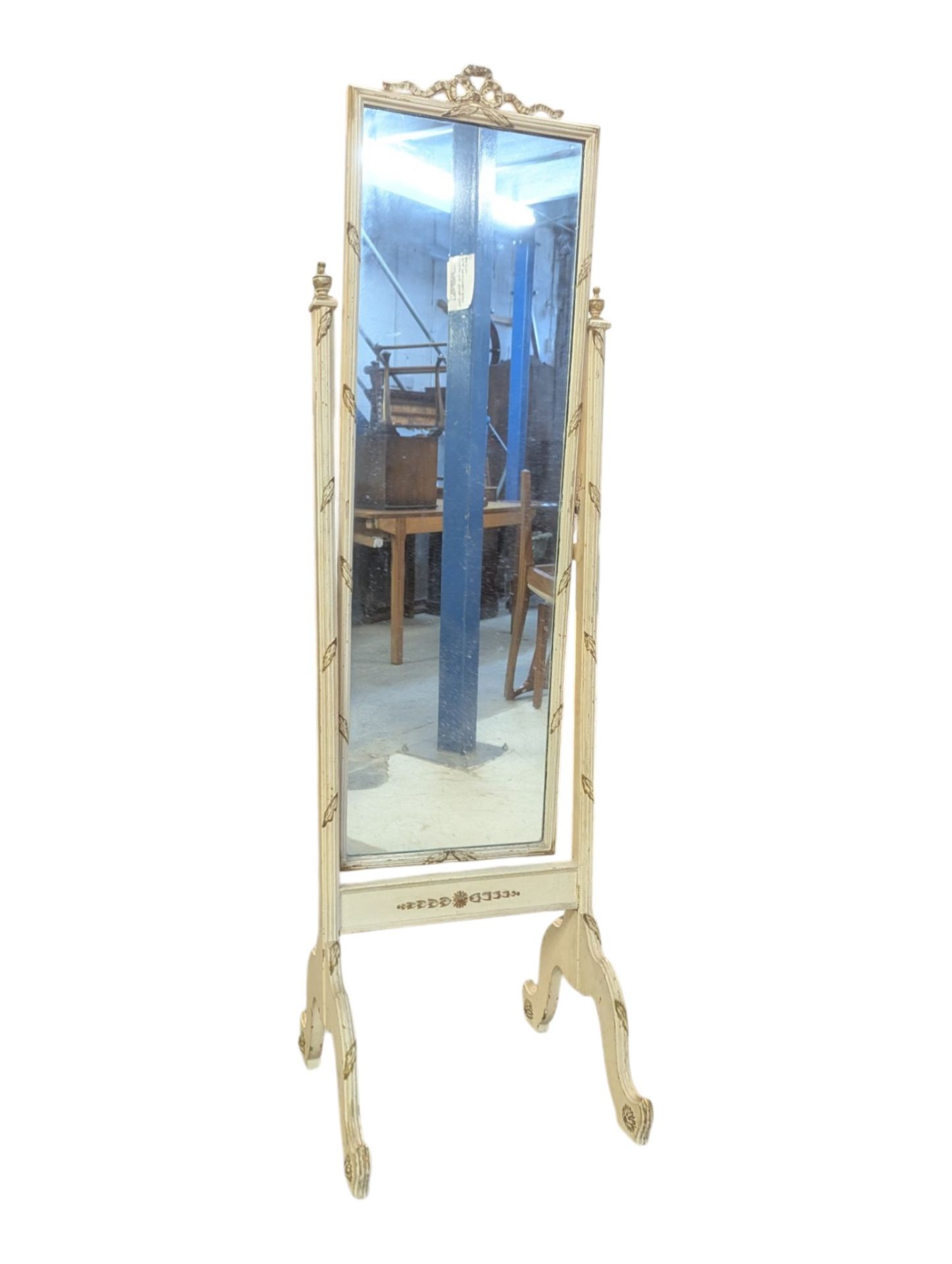 20TH CENTURY LOUIS SEIZE CHEVAL MIRROR
