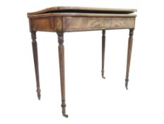 GEORGE III 19TH CENTURY MAHOGANY CARD TABLE