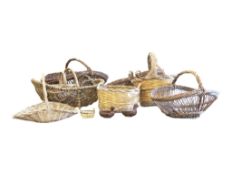 COLLECTION 20TH CENTURY WICKER BASKETS