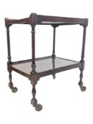 EARLY 20TH CENTURY MAHOGANY SERVING BUTLER'S TROLLEY