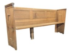 LARGE MID 20TH CENTURY CHURCH BENCH PEW