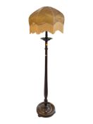 EARLY 20TH CENTURY MAHOGANY FLOOR STANDING LAMP