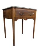 EDWARDIAN INLAID MAHOGANY SIDE TABLE