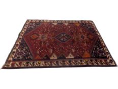 LARGE 20TH CENTURY SOUTH WEST PERSIAN QASHQAI CARPET FLOOR RUG