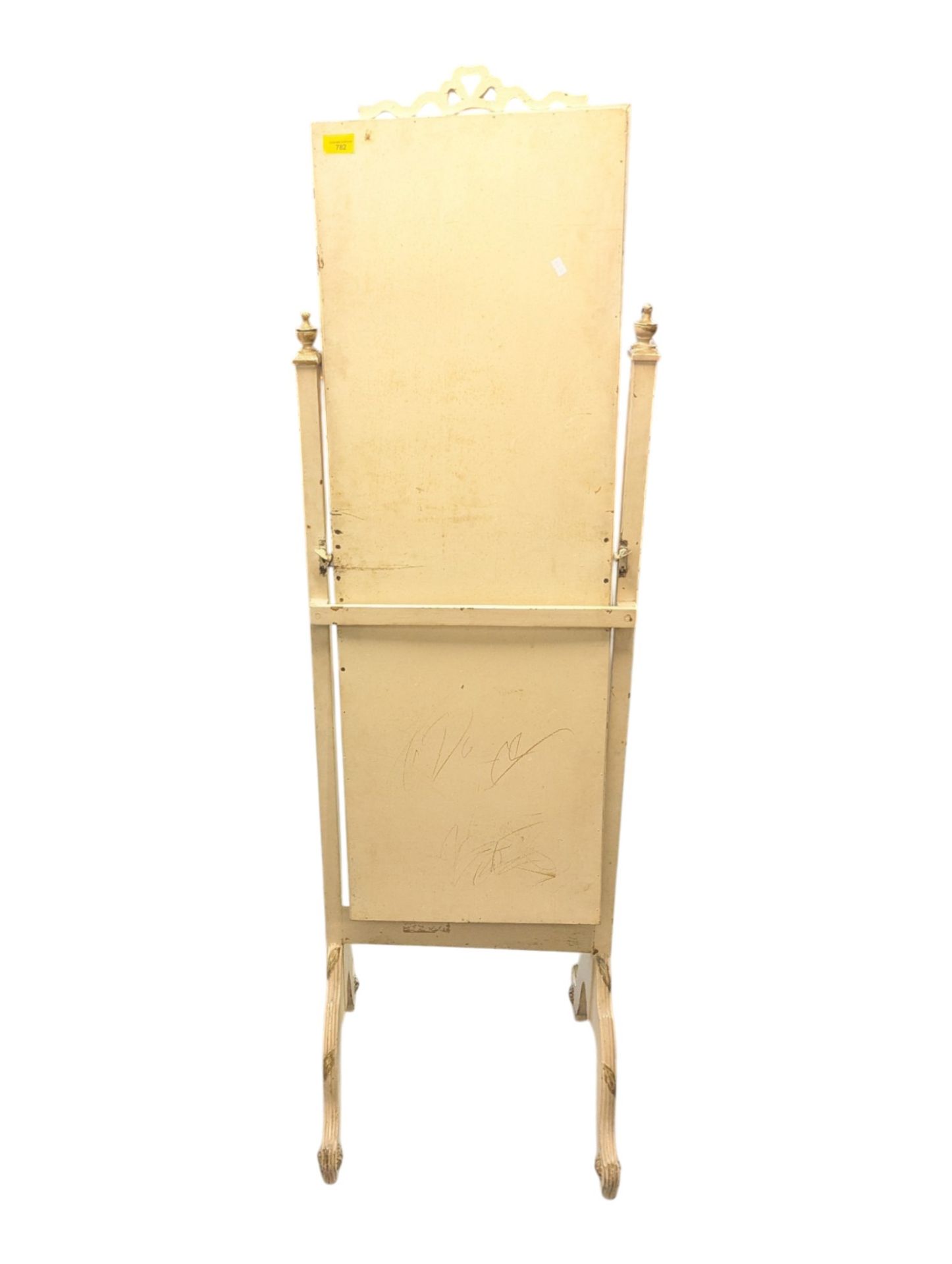 20TH CENTURY LOUIS SEIZE CHEVAL MIRROR - Image 5 of 5