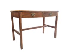EDWARDIAN MAHOGANY & LEATHER WRITING TABLE