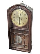 KEMP BROS, BRISTOL = EARLY 20TH CENTURY HANGING WALL CLOCK