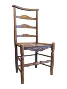 EARLY 20TH CENTURY ARTS & CRAFTS ASH & ELM CHAIR