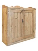 VICTORIAN 19TH CENTURY PINE LARDER KITCHEN CUPBOARD