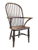 19TH CENTURY VICTORIA ASH & ELM WINDSOR CHAIR