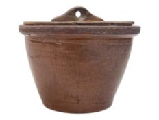 19TH CENTURY VICTORIAN SALT GLAZED STONEWARE CROCK