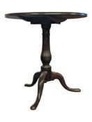 EDWARDIAN MAHOGANY TILT TOP OCCASIONAL TABLE