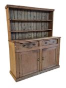 VICTORIAN 19TH CENTURY PINE KITCHEN WELSH DRESSER