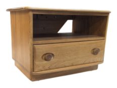 ERCOL FURNITURE WINDSOR PATTERN BEECH WOOD TV CABINET