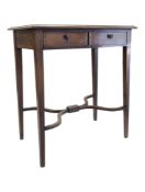 GEORGE III MAHOGANY SIDE TABLE