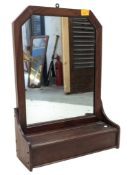EARLY 20TH CENTURY MAHOGANY TABLE TOP MIRROR