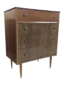 GUNTHER HOFFSTEAD FOR UNIFLEX FURNITURE - RETRO MID CENTURY CHEST OF DRAWERS