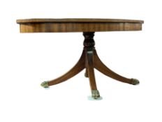 A REGENCY REVIVAL INLAID WALNUT OCCASIONAL / COFFEE TABLE