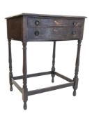 MAPPIN & WEBB OAK CASED CANTEEN OF CUTLERY TABLE