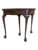 GEORGE III 19TH CENTURY MAHOGANY TEA TABLE