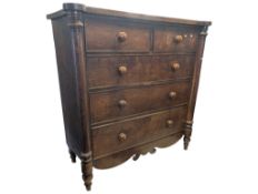 LARGE 19TH CENTURY SCOTTISH MAHOGANY CHEST OF DRAWERS
