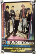 ROCK - THE UNDERTONES - ORIGINAL POSTER LONDON RAINBOW