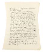 WOLF HALL (2024) - SCREEN USED 'MERCY MERCY MERCY' LETTER