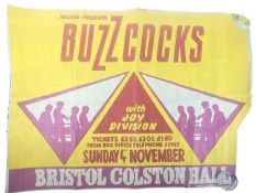 PUNK - THE BUZZCOCKS - ORIGINAL COLSTON HALL POSTER