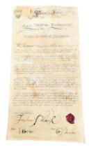 POLDARK (BBC DRAMA SERIES) - PRODUCTION USED PROP LAST WILL & TESTAMENT
