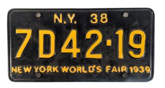 DOCTOR WHO - THE ANGELS TAKE MANHATTAN - PROP LICENSE PLATE