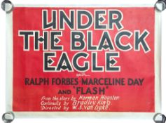 UNDER THE BLACK EAGLE (1928) - RARE ORIGINAL BRITISH QUAD POSTER