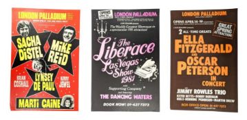 MUSIC POSTERS - VINTAGE LONDON PALLADIUM MUSIC POSTERS