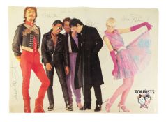 THE TOURISTS (1976 ROCK / POP BAND) - AUTOGRAPHED POSTER