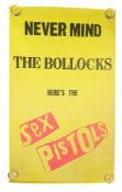 PUNK - THE SEX PISTOLS - ORIGINAL 1977 BILLBOARD POSTER