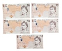 DOCTOR WHO - THE RUNAWAY BRIDE - ORIGINAL PROP BANK NOTES
