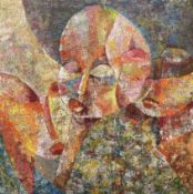 BABALOLA LAWSON (NIGERIA, B. 1973) - 2016/17 THREE SISTERS - OSOGBO ART SCENE PAINTING