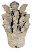 AFRICAN, NIGERIAN, NOK CULTURE TERRACOTTA HOUSE/FAMILY GROUP SCULPTURE