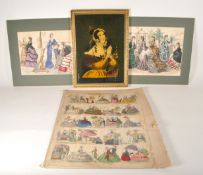 19TH CENTURY PARISIAN FASHION PRINTS AND VICTORIAN PRINT