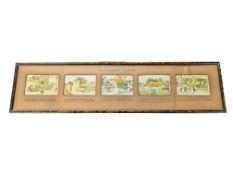 20TH CENTURY THE EVOLUTION OF THE MOTOR WALL PRINT