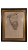 AFTER HANS HOLBEIN (1496-1543) - FRAMED PENCIL DRAWING OF THOMAS VAUX