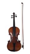 18TH CENTURY JOSEF GUARNERIUS FECIT VIOLIN WITH BOW