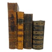 RELIGION - A COLLECTION OF RELIGIOUS WRITINGS, BOUND IN LEATHER