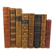 BINDINGS - COLLECTION OF 19TH & 20TH CENTURY LITERATURE, BOUND IN LEATHER