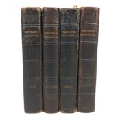 RELIGIOUS - 1920 BREVIARIUM MONASTICUM, PAULI V. ET URBANI VIII. IN FOUR VOLUMES, LEATHER-BOUND