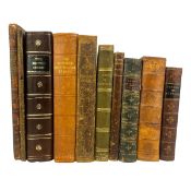 ANTIQUARIAN - COLLECTION OF LITERATURE, LARGELY 19TH-CENTURY, BOUND IN LEATHER