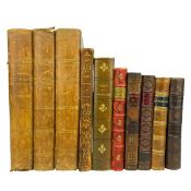 19TH CENTURY FRENCH LITERATURE, LEATHER-BOUND - TO INC. ALPHONSE DAUDET, OCTAVE FEUILLET, ETC.