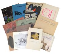 ART - A COLLECTION OF PROGRAMMES FOR ART EXHIBITIONS, INC. CHEN YIFEI, JOAN MIRO, PER KIRKEBY, ETC.